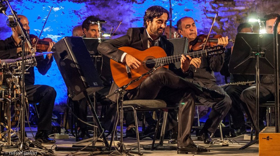 Dani Casares estrenó espectáculo con la Orquesta Sinfónica de Málaga.